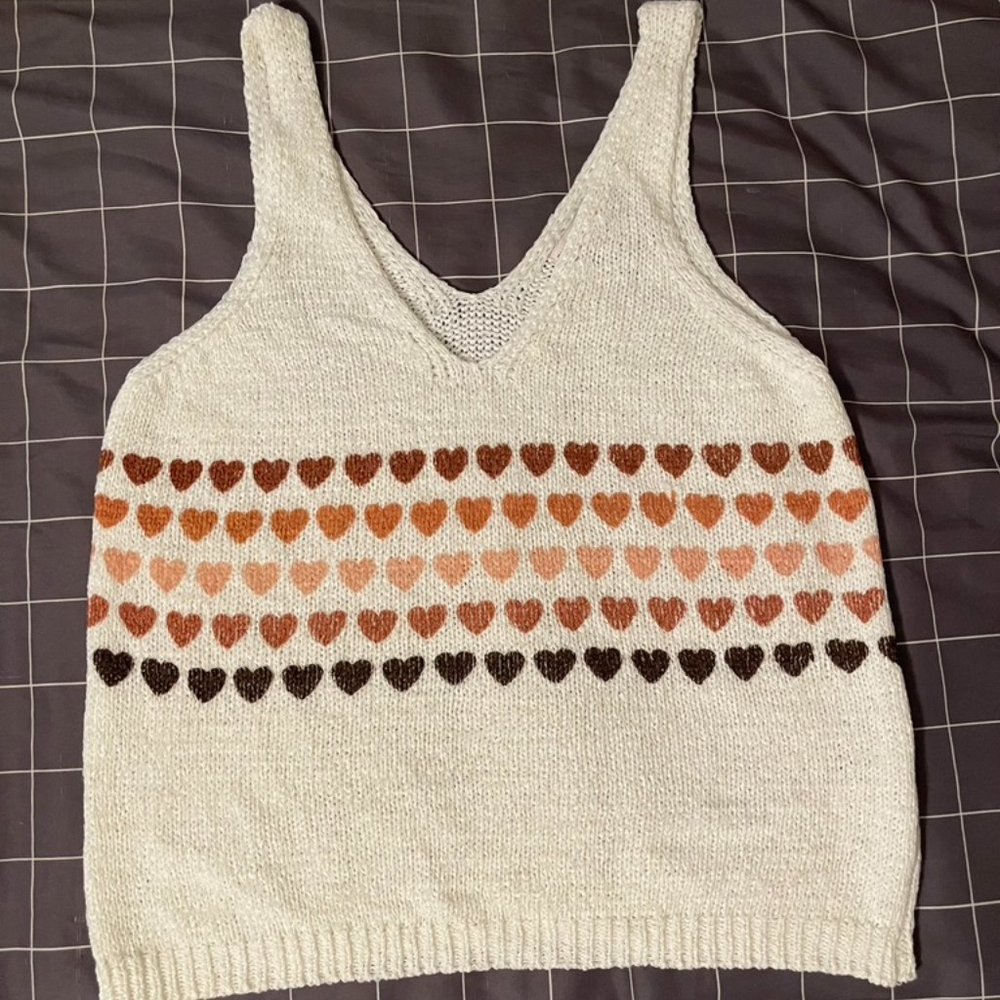 Sincerely Jules Knit Tank V Neck Top
